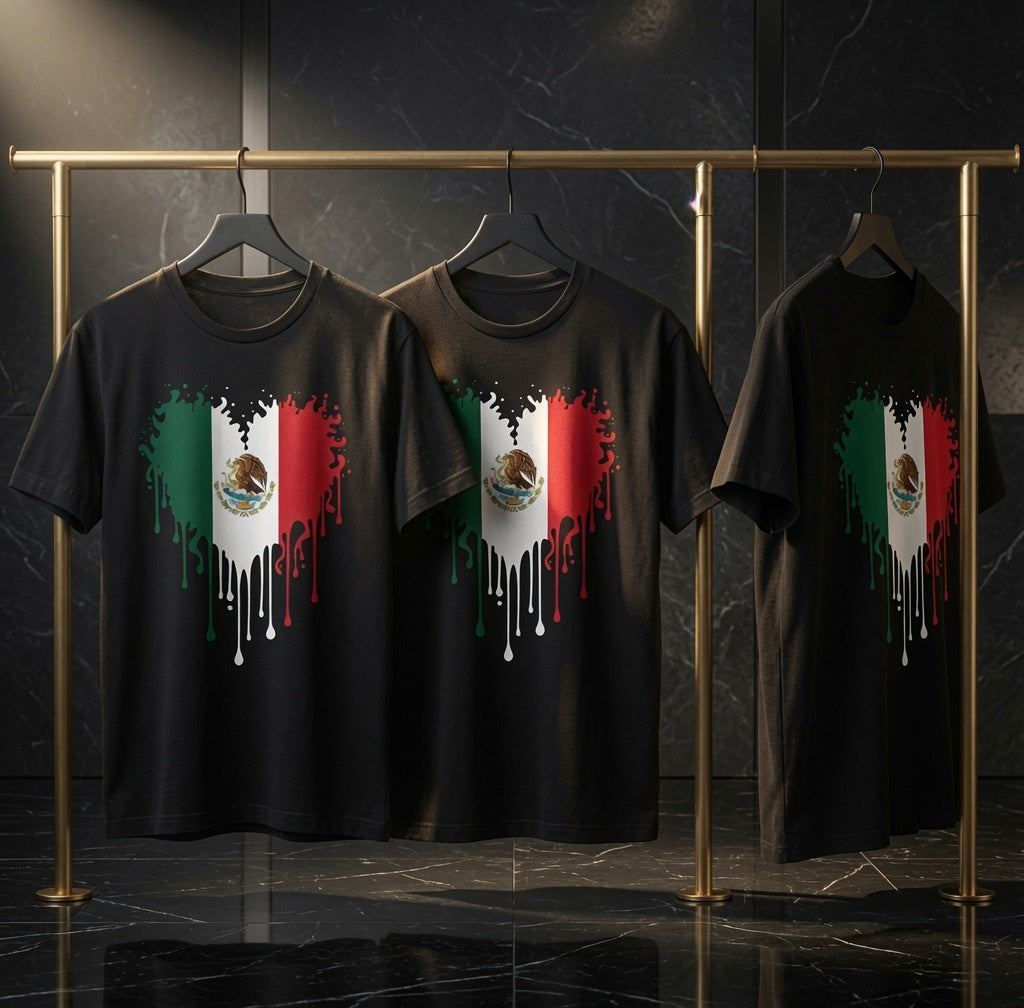 Mexico Heart Flag Shirt | Mexican Pride Tee
