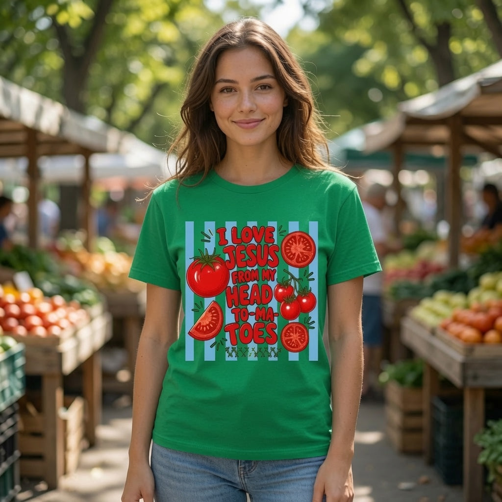 I Love Jesus From My Head Tomatoes Shirt