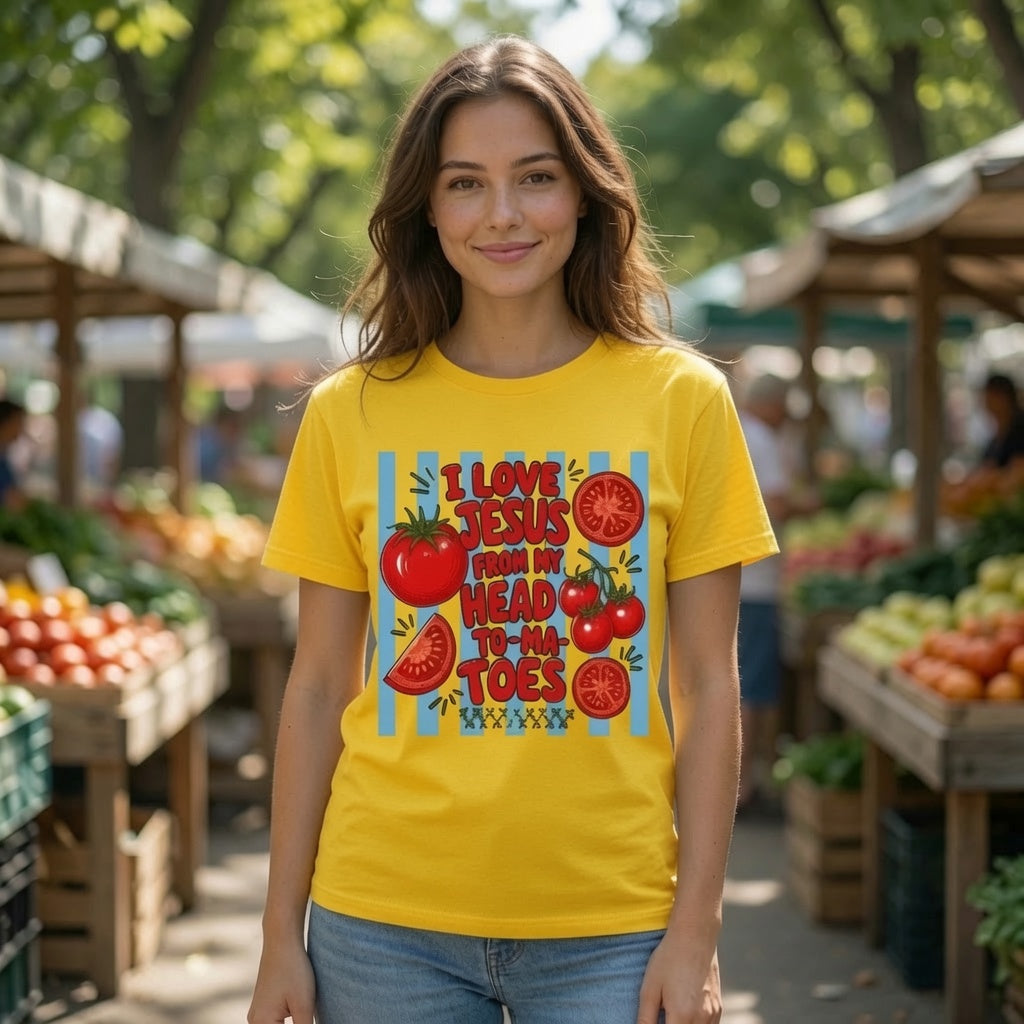 I Love Jesus From My Head Tomatoes Shirt