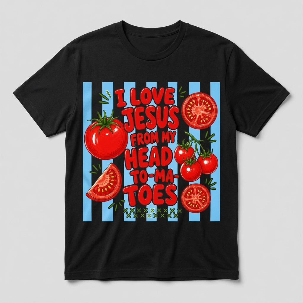 I Love Jesus From My Head Tomatoes Shirt