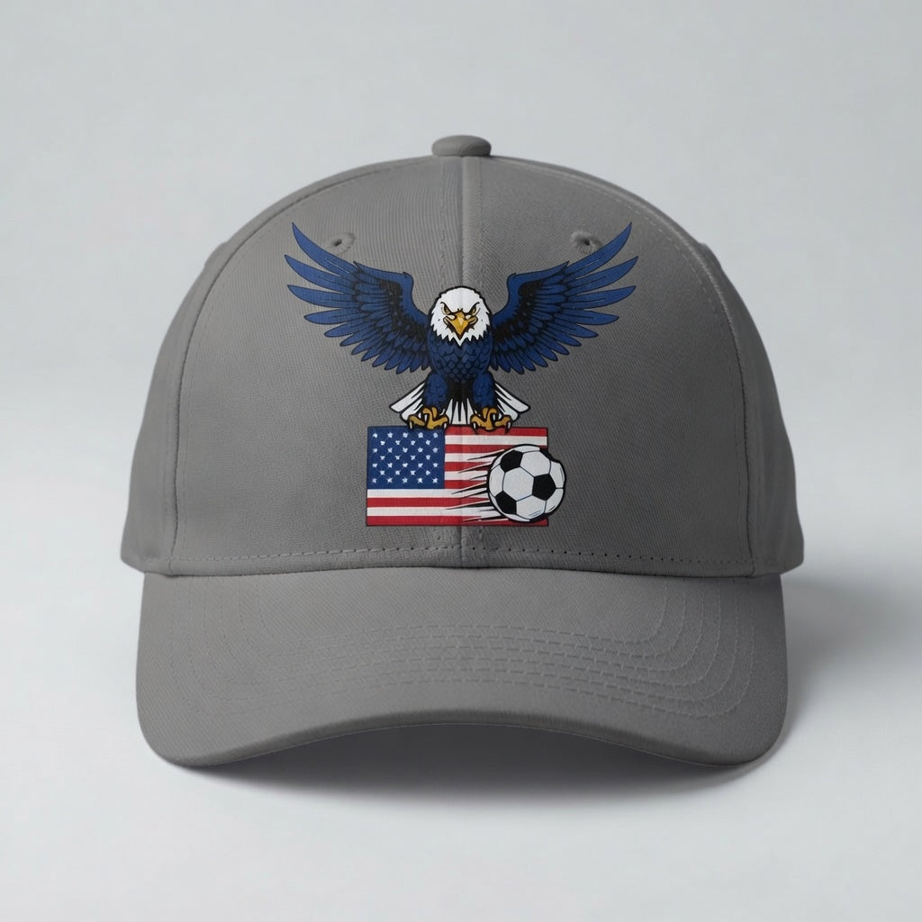 USA Eagle Flag Crest Soccer Cap