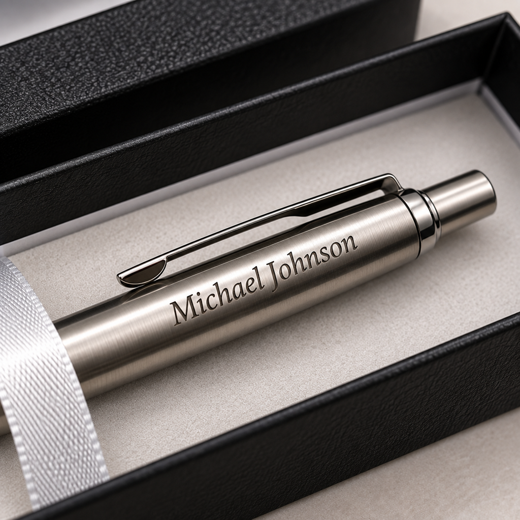 Personalized Engraved Name Pen — Custom Gift with Box