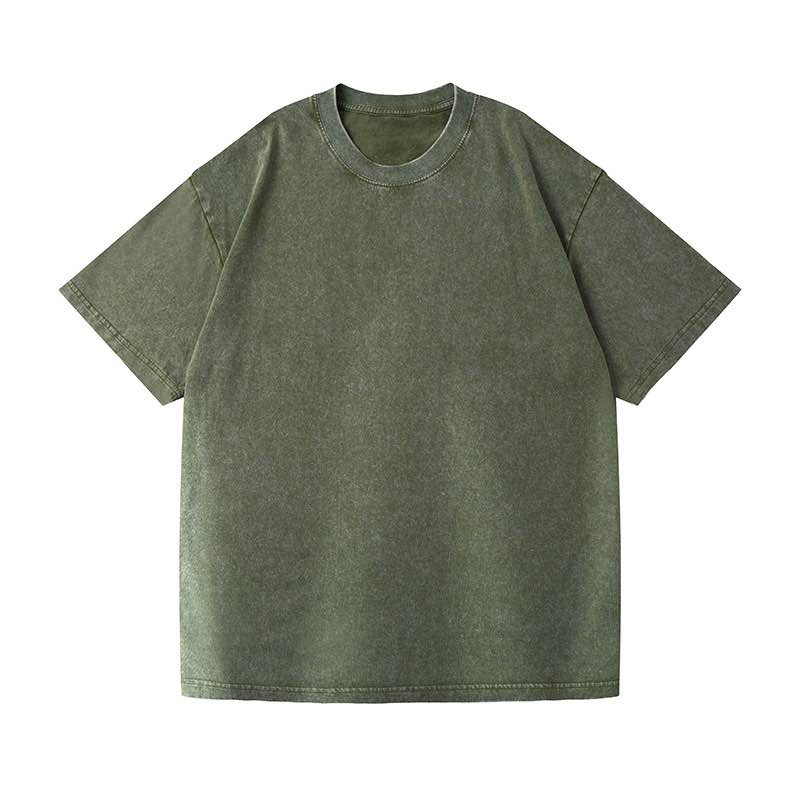 Green t-shirt on a white background