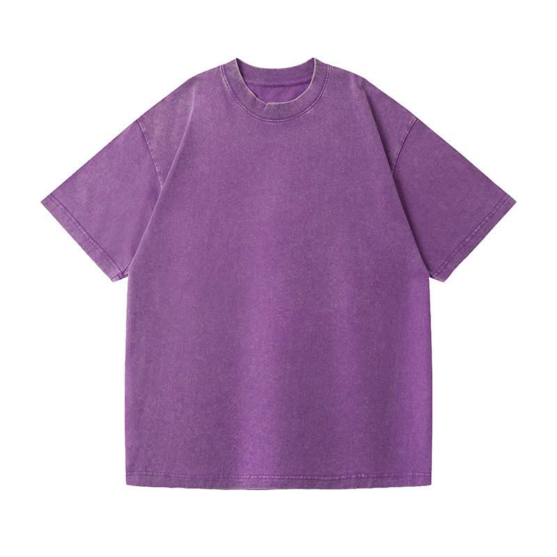 Purple t-shirt on a white background