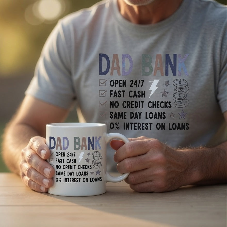 Dad Bank Funny Coffee Mug | Father's Day Gift | BeVisible
