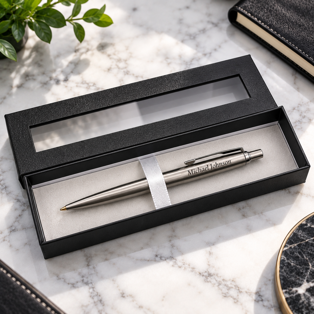 Personalized Engraved Name Pen — Custom Gift with Box