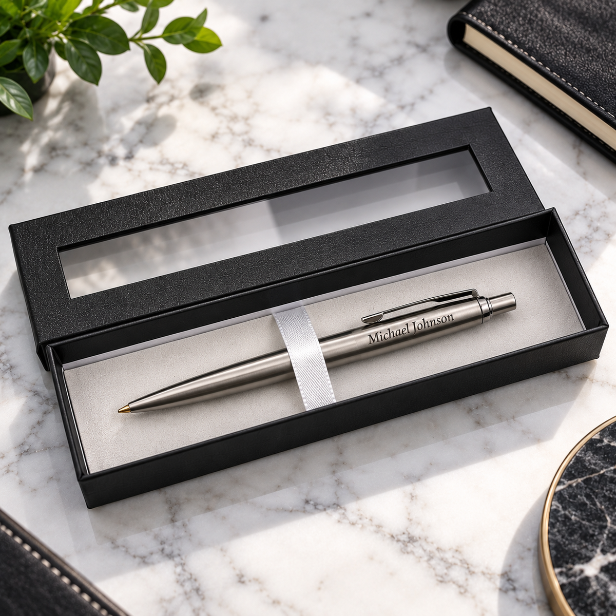 Personalized Engraved Name Pen — Custom Gift with Box
