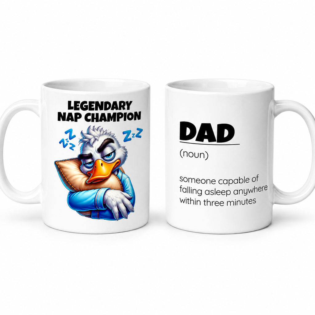 Legendary Nap Champion Dad Mug | Funny Definition