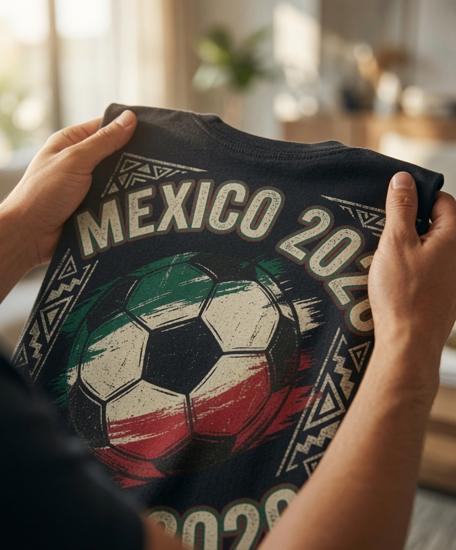 Mexico 2026 Soccer Shirt | Vintage Aztec Border Tee