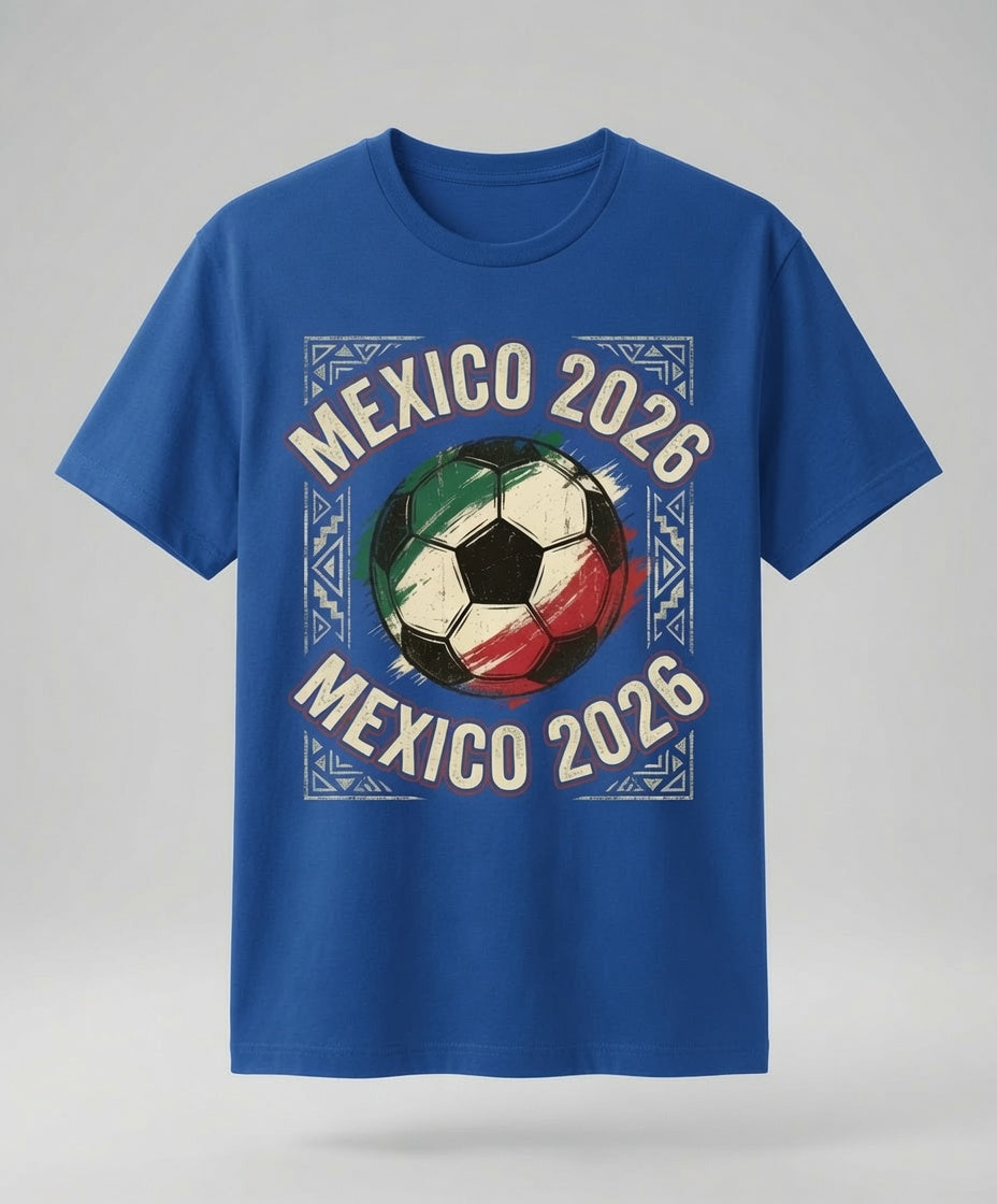 Mexico 2026 Soccer Shirt | Vintage Aztec Border Tee