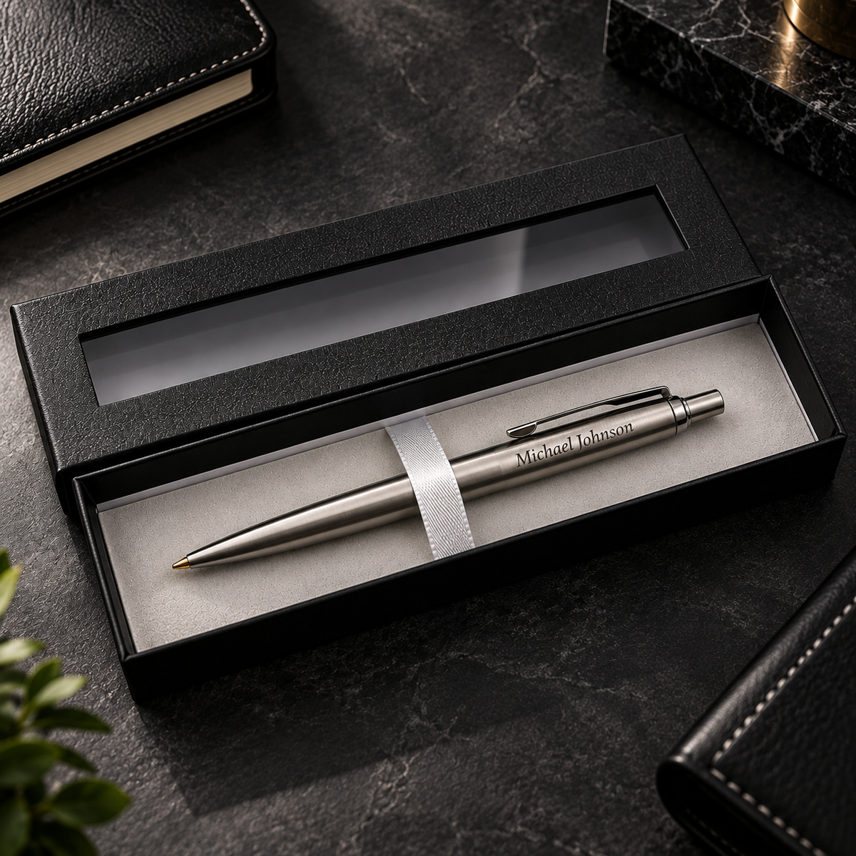 Personalized Engraved Name Pen — Custom Gift with Box