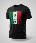 Mexico Flag Shirt | Distressed Brushstroke Tee