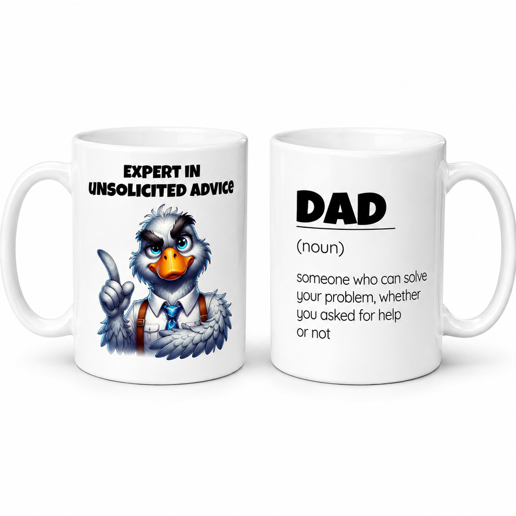 Expert in Unsolicited Advice Dad Mug | Funny Definition