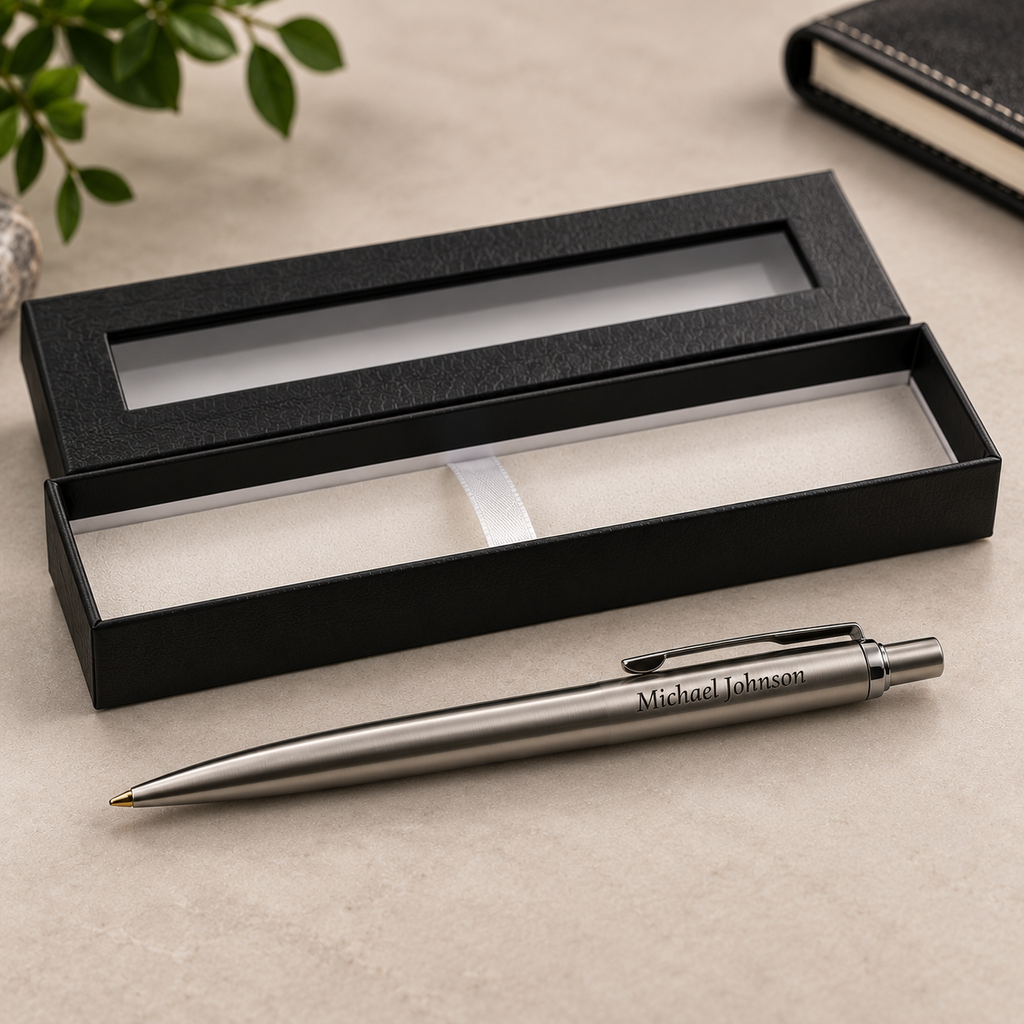 Personalized Engraved Name Pen — Custom Gift with Box
