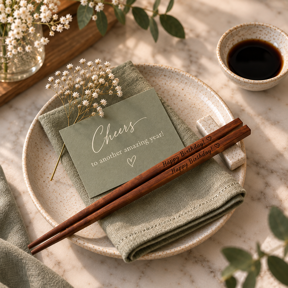 Custom Engraved Chopsticks, Personalized Anniversary Gift, Always Together Est Date Chopsticks, Reusable Eco Friendly Gift for Couple