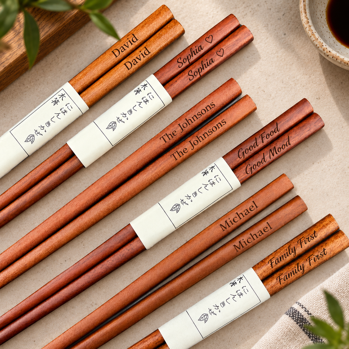 Custom Engraved Chopsticks, Personalized Anniversary Gift, Always Together Est Date Chopsticks, Reusable Eco Friendly Gift for Couple