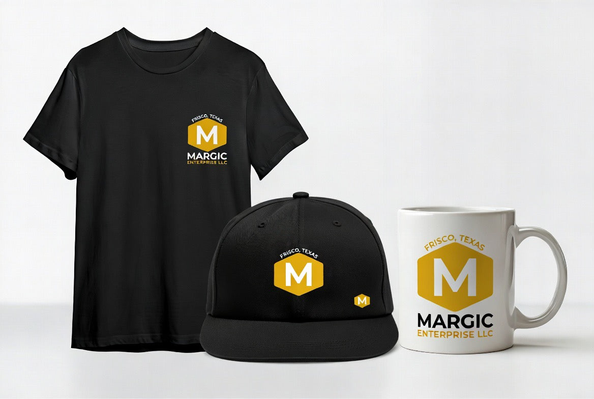 Custom Branded Apparel Package for Your Business | T-Shirts, Hats, Mugs and More | Logo Embroidery and Print | All Industries Welcome