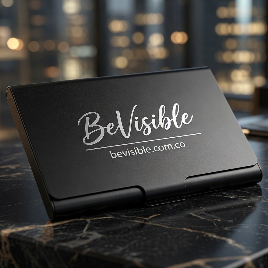 Engraved Business Card Holder -  Premium Corporate Gift