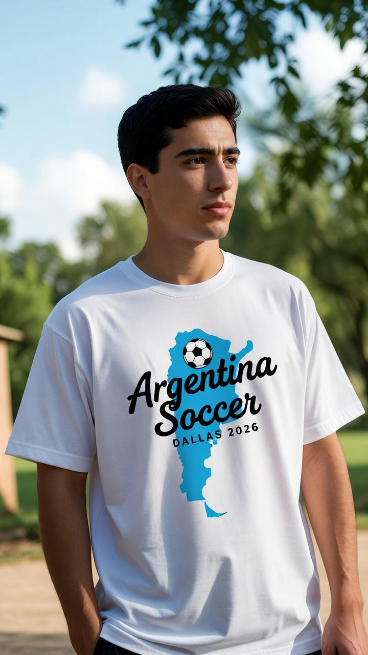 Argentina Dallas 2026 Soccer Shirt | Vamos Argentina | BeVisible