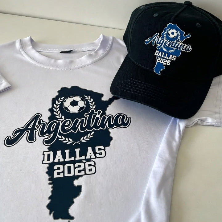 Argentina Dallas 2026 Matching Set | Shirt + Cap | BeVisible