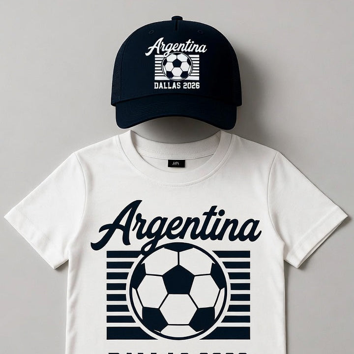 Argentina Dallas 2026 Matching Set | Shirt + Cap | BeVisible