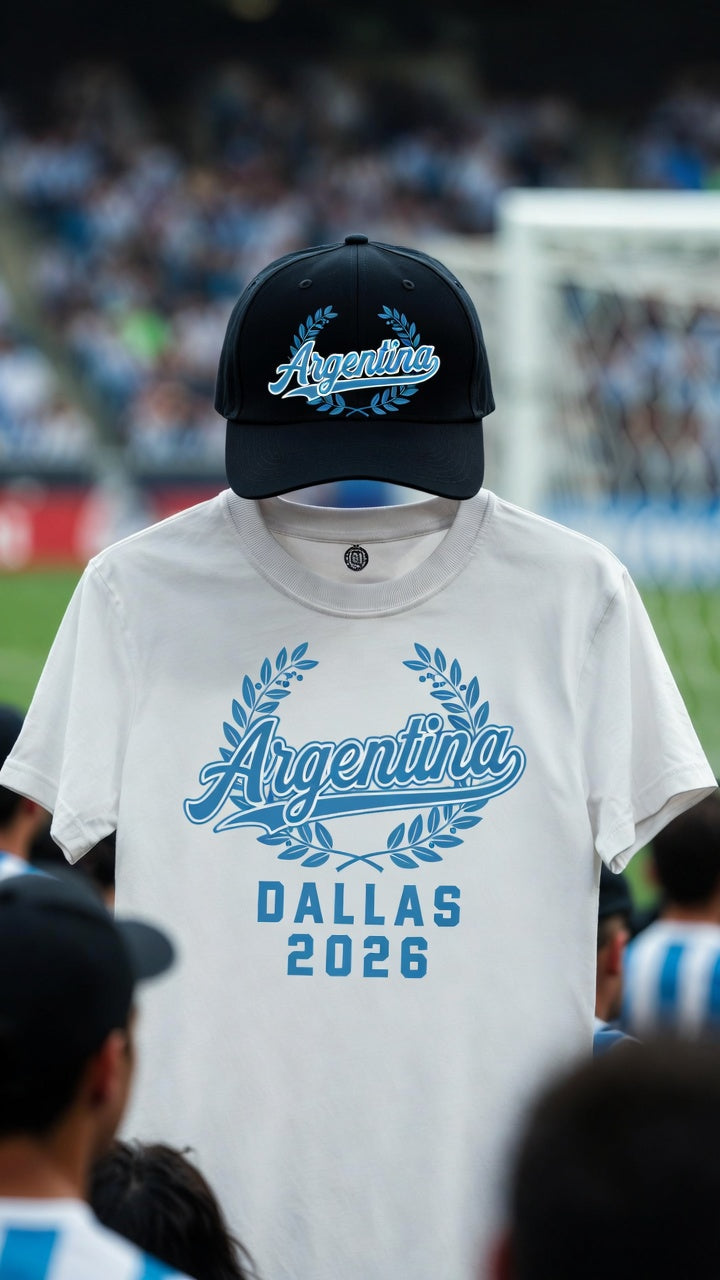 Argentina Dallas 2026 Matching Set | Shirt + Cap | BeVisible