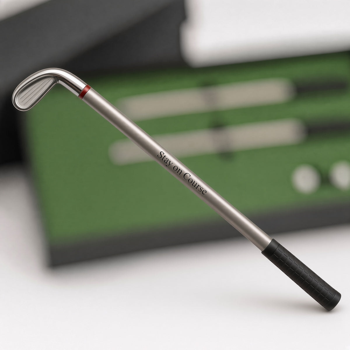 Golf Pen Set Gift for Him, Personalized Golf Club Pens, Executive Golfer Gift Box, Retirement Boss Fathers Day Golf Gift