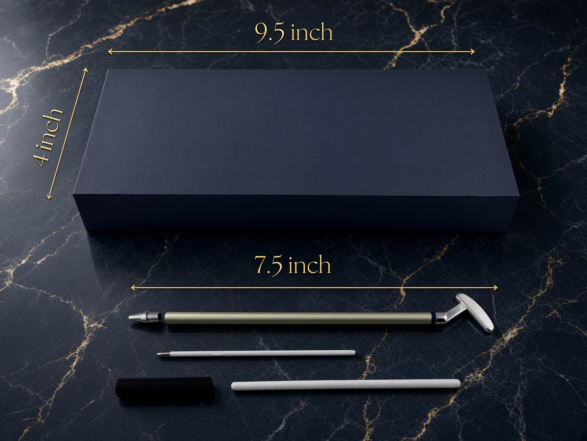 Golf Pen Set Gift for Him, Personalized Golf Club Pens, Executive Golfer Gift Box, Retirement Boss Fathers Day Golf Gift