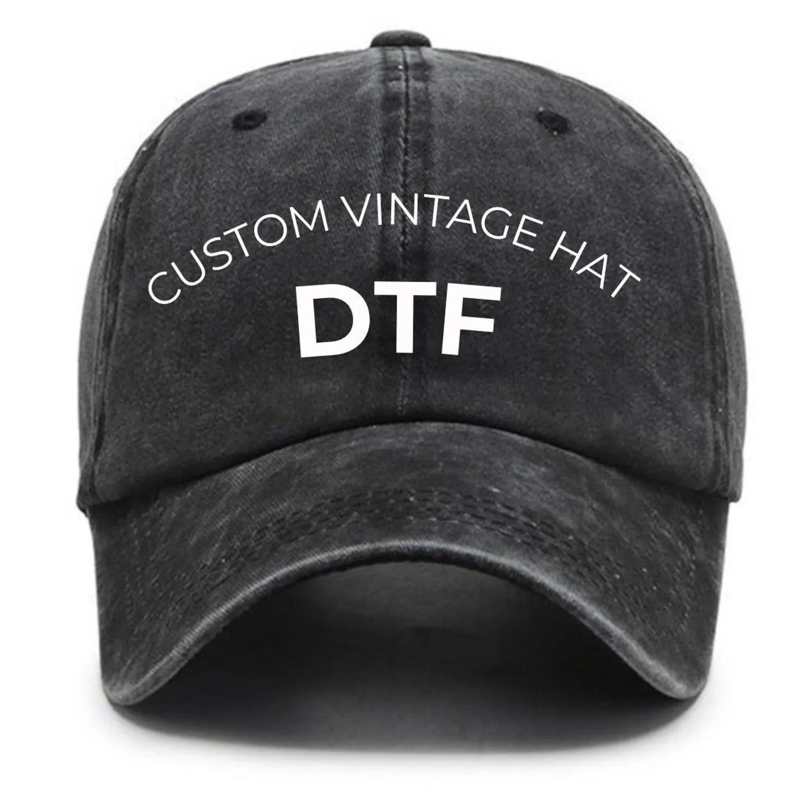 Custom Printed Cap | Personalized Hat With Your Logo Text| Dad Hat | Business Logo Hat | Wedding Bachelorette Party | Gift for Him Her