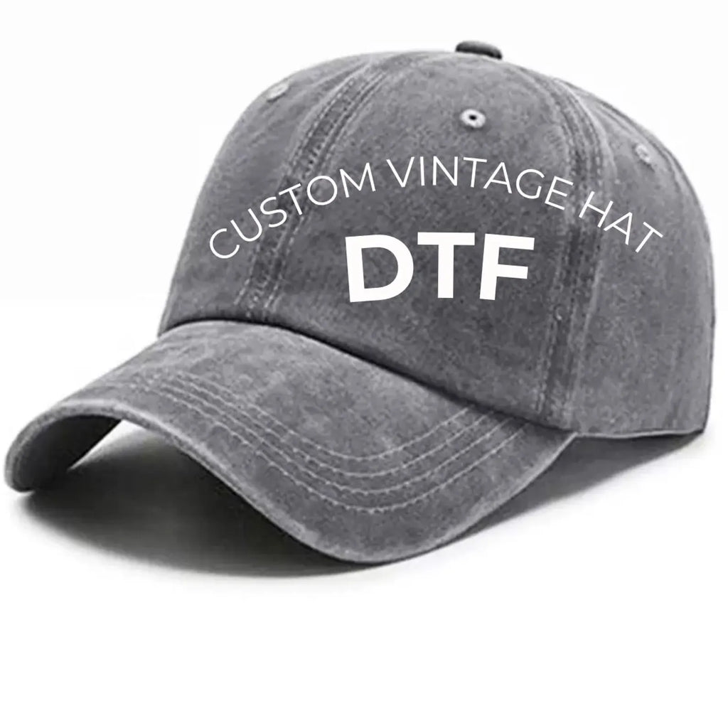 Custom Printed Cap | Personalized Hat With Your Logo Text| Dad Hat | Business Logo Hat | Wedding Bachelorette Party | Gift for Him Her