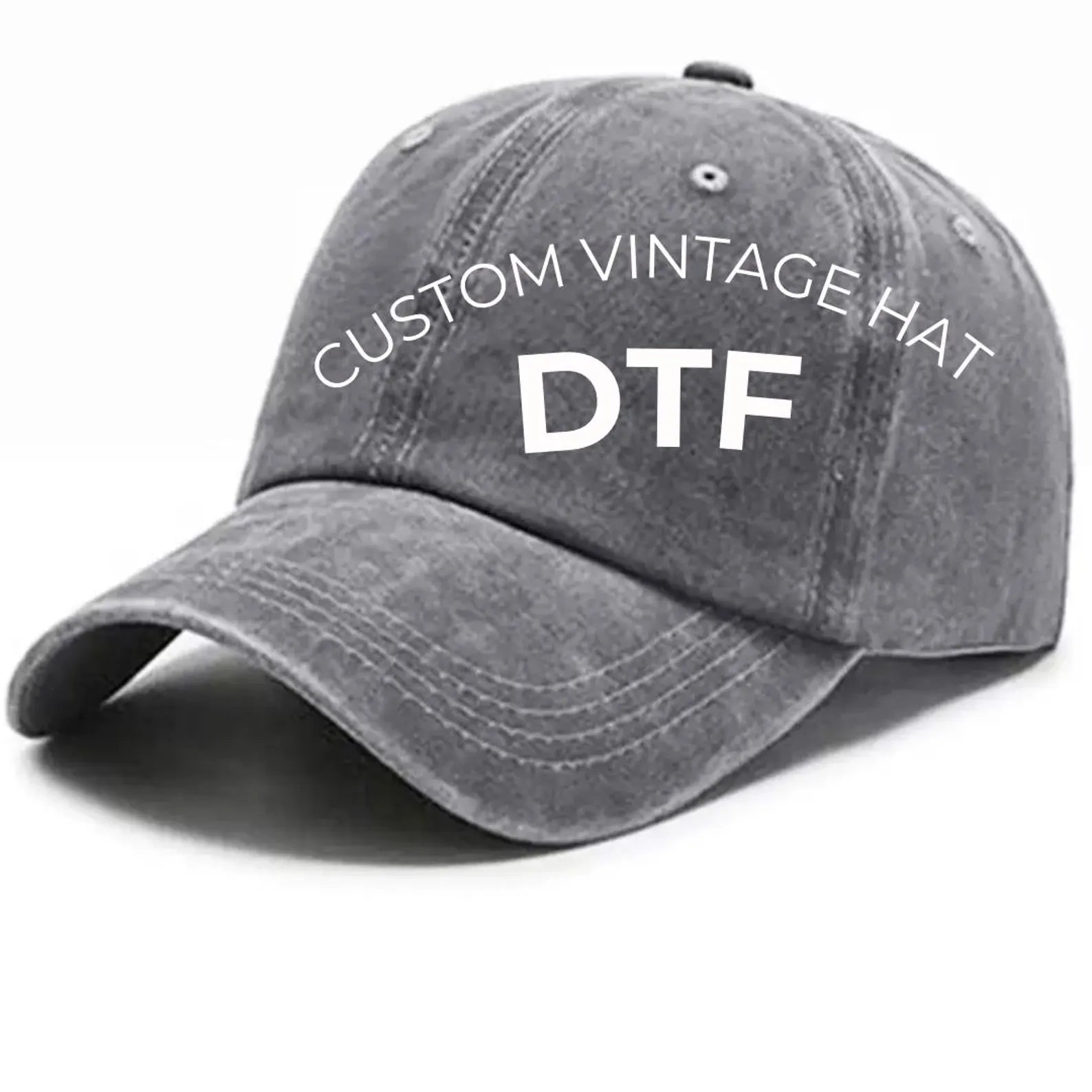 Custom Printed Cap | Personalized Hat With Your Logo Text| Dad Hat | Business Logo Hat | Wedding Bachelorette Party | Gift for Him Her