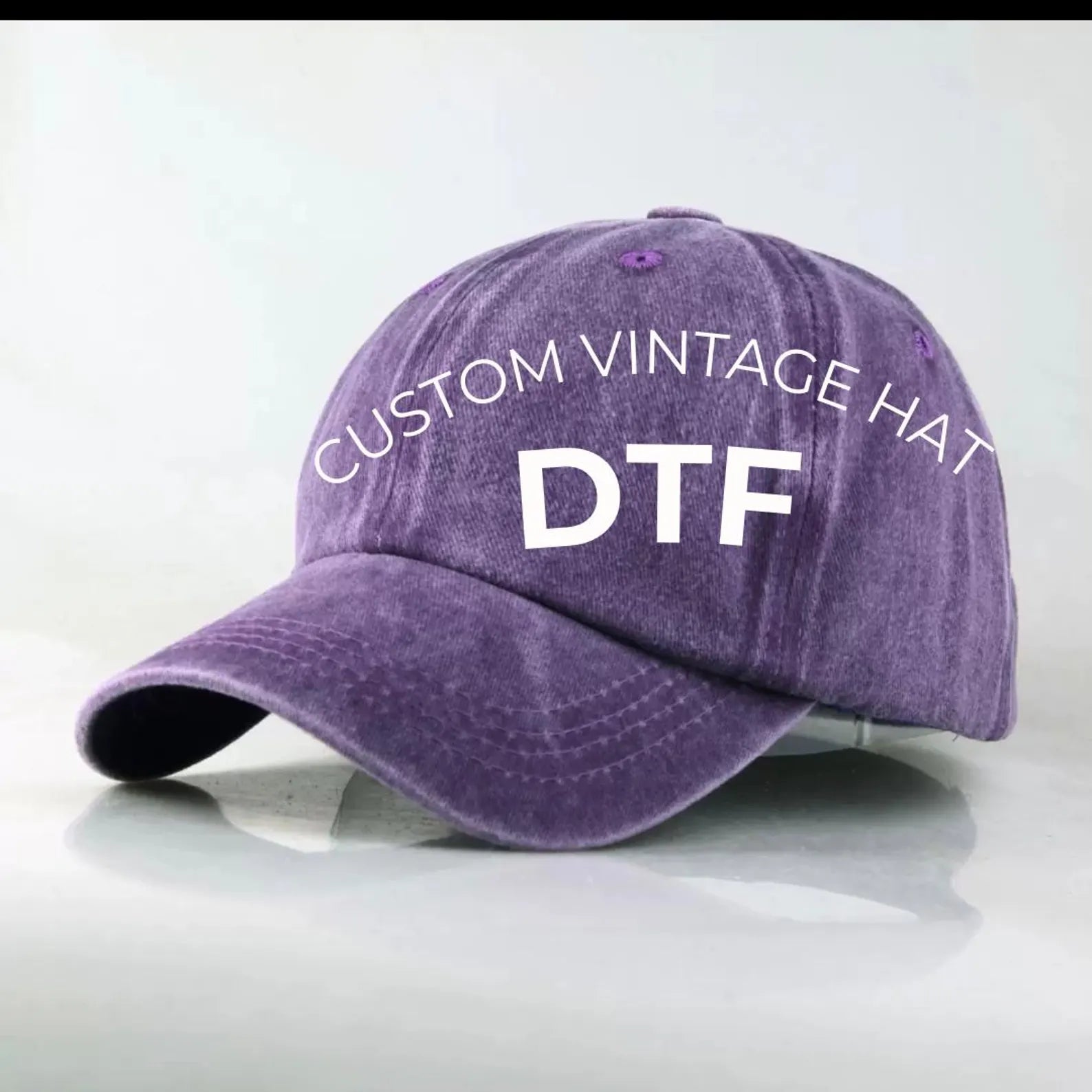 Custom Printed Cap | Personalized Hat With Your Logo Text| Dad Hat | Business Logo Hat | Wedding Bachelorette Party | Gift for Him Her