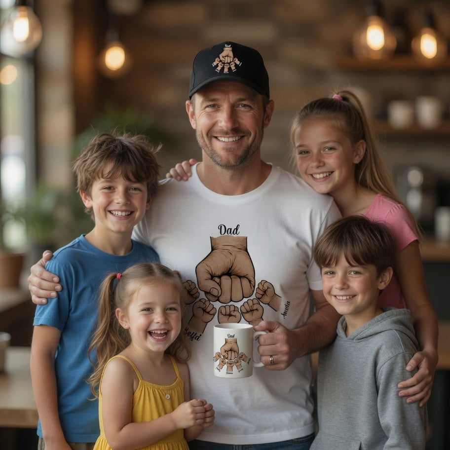 Custom Dad Fist Bump 3-Piece Gift Set | Personalized | BeVisible